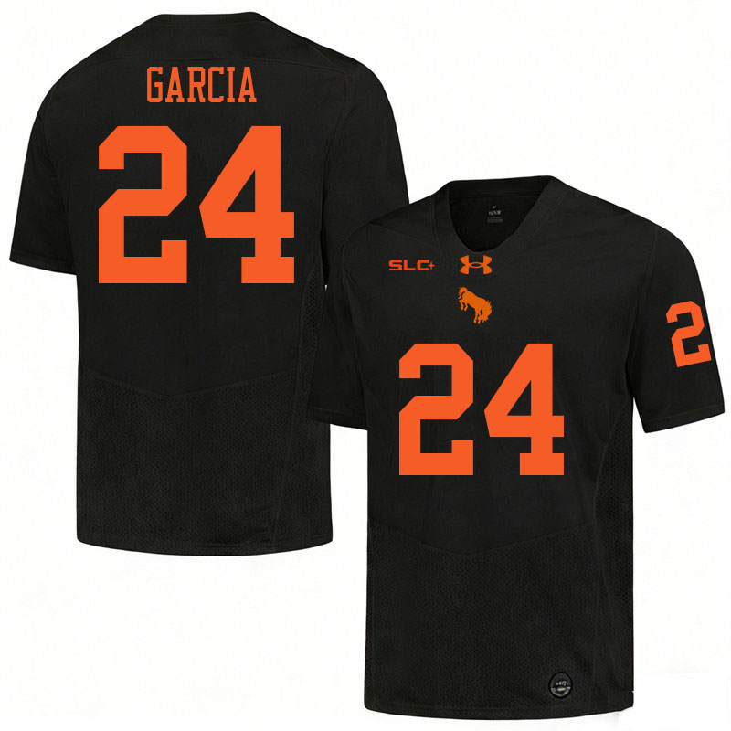 UT Rio Grande Valley Vaqueros #24 Fabian Garcia College Football Jerseys,Uniforms-Black